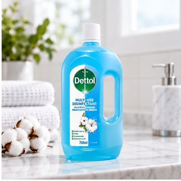 Dettol Hygiene Multi-Use Disinfectant Fresh Cotton Breeze 750 ml — lifestyle