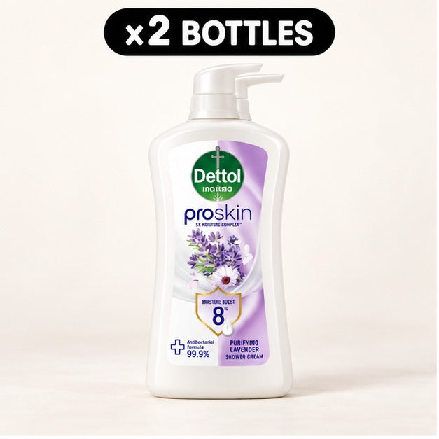 Dettol Proskin Purifying Lavender Shower Cream 450 g × 2 — cover