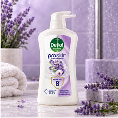 Dettol Proskin Purifying Lavender Shower Cream 450 g × 2 — lifestyle
