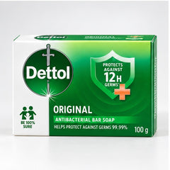 Dettol Original Formula Antibacterial Soap 100 g — 4, 8 or 12 Bars — detail