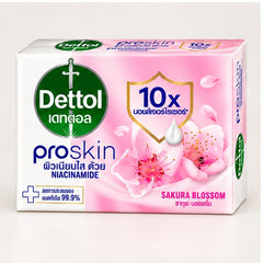 Dettol Proskin Replenishing Sakura Blossom Antibacterial Soap 105 g — 4, 8 or 12 Bars — detail