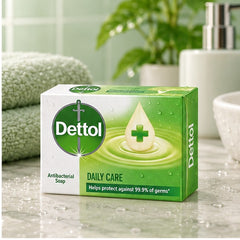 Dettol Daily Care Antibacterial Bar Soap 65 g — 4, 8 or 12 Bars — lifestyle