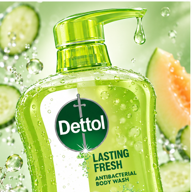 Dettol Lasting Fresh Honeydew Melon and Cucumber Body Wash 950 ml — detail