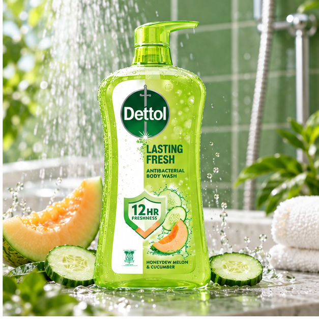 Dettol Lasting Fresh Honeydew Melon and Cucumber Body Wash 950 ml — lifestyle