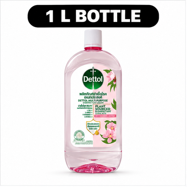 Dettol Plant Sourced Multi-Purpose Disinfectant White Peach Blossom and Grapefruit 1 L — cover