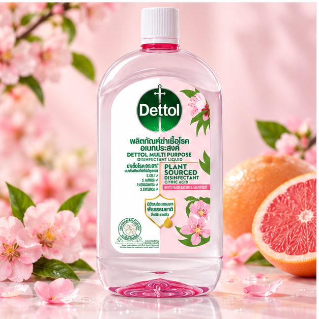 Dettol Plant Sourced Multi-Purpose Disinfectant White Peach Blossom and Grapefruit 1 L — detail