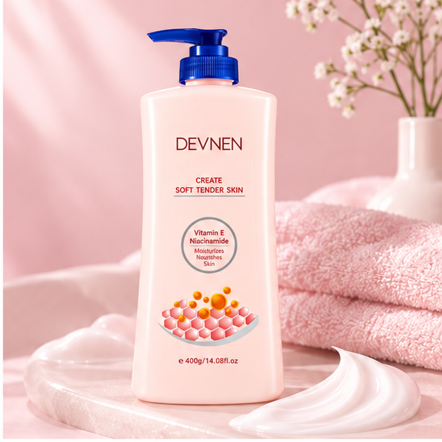 DEVNEN Vitamin E and Vaseline Moisturizing Body Lotion 400 g pack of 2 — lifestyle