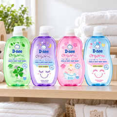 D-nee Organic Head & Body Baby Wash — 750 ml — supporting product photograph; see selected option and pack quantity
