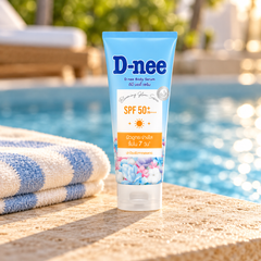 D-nee Sunscreen Body Serum SPF50+ PA++++ — 150 ml — supporting product photograph; see selected option and pack quantity