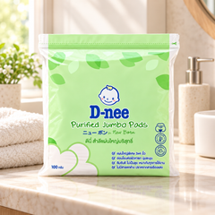 D-nee Purified Jumbo Cotton Pads — 100 g — supporting product photograph; see selected option and pack quantity