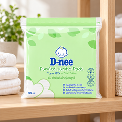 D-nee Purified Jumbo Cotton Pads — 100 g — supporting product photograph; see selected option and pack quantity