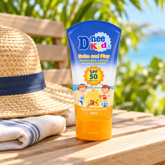 D-nee Kids Swim and Play Sunscreen SPF50 PA+++ — 150 ml — supporting product photograph; see selected option and pack quantity