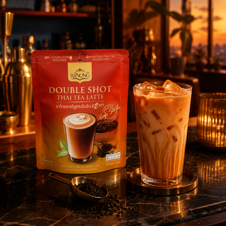 Ranong Double Shot Thai Tea Latte café lifestyle
