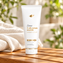Dove 5-Oils Serum Nourish Damage Therapy Conditioner 350 ml — single-unit lifestyle photograph