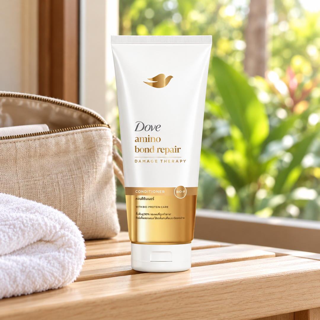 Dove Amino Bond Repair Damage Therapy Conditioner 330 ml — single-unit lifestyle photograph
