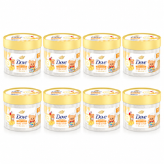 Dove Butter Cream Body Scrub 298 g — 8 jars on white