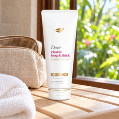 Dove Elastin Long & Thick Damage Therapy Conditioner 350 ml — single-unit lifestyle photograph