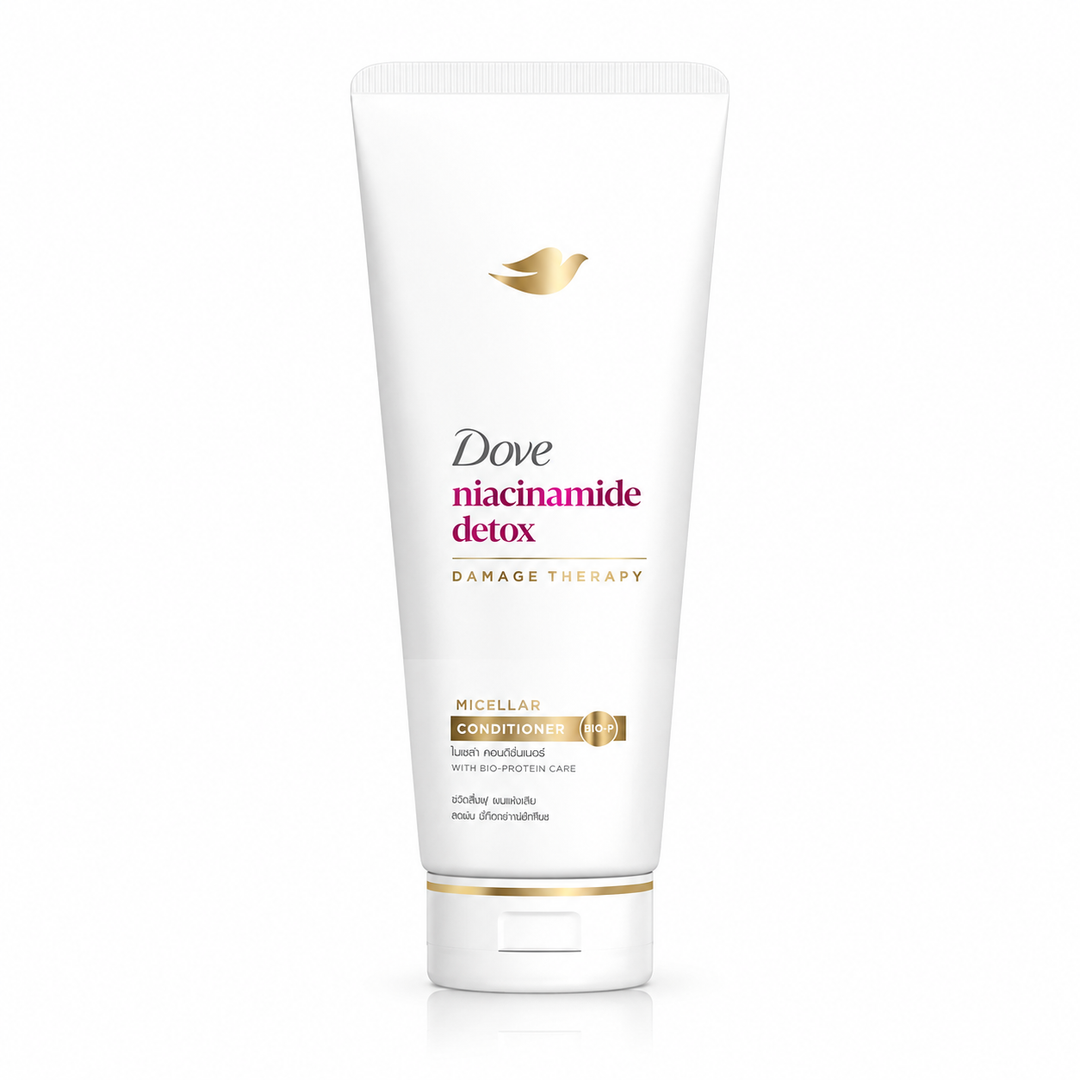 Dove Niacinamide Detox Micellar Conditioner 350 ml — 1 tube on white