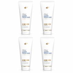 Dove Peptide Intense Repair Damage Therapy Conditioner 350 ml — 4 tubes on white