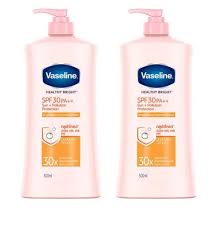 Vaseline Healthy Bright SPF30++ Body Lotion – Sun & Pollution Protection, 2 Packs x 500ml