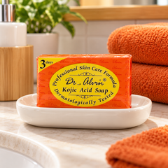 Dr. Alvin Kojic Acid Soap in a clean bathroom setting