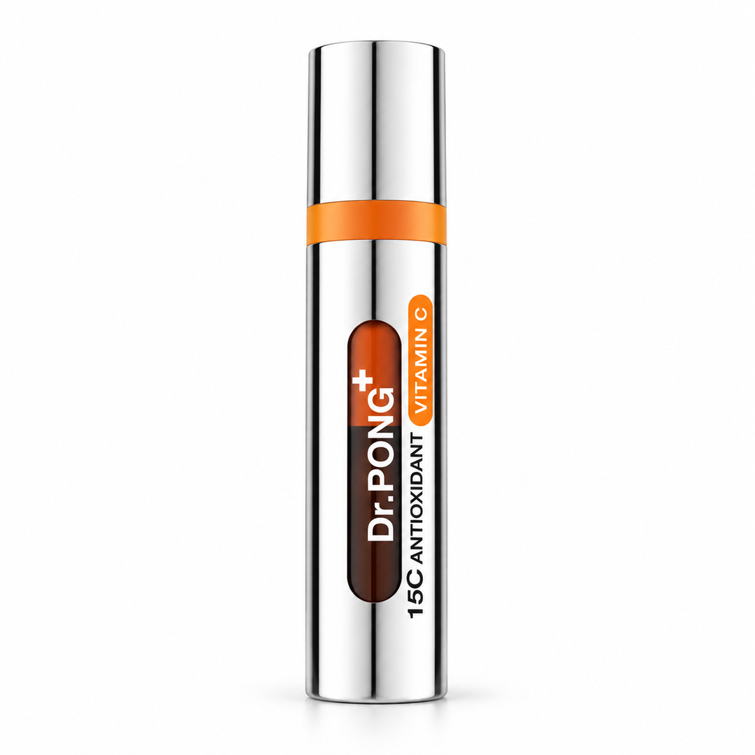 Dr.PONG 15C Antioxidant Vitamin C Shake Shake Serum 10 ml on white background