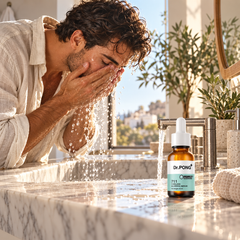 Dr.PONG activeIN 711 Poreless Blurring 15 ml serum in an editorial skincare scene