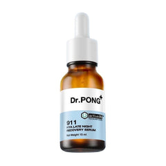 Dr.PONG activeIN 911 HYA Late Night Recovery 15 ml bottle on a pure white background
