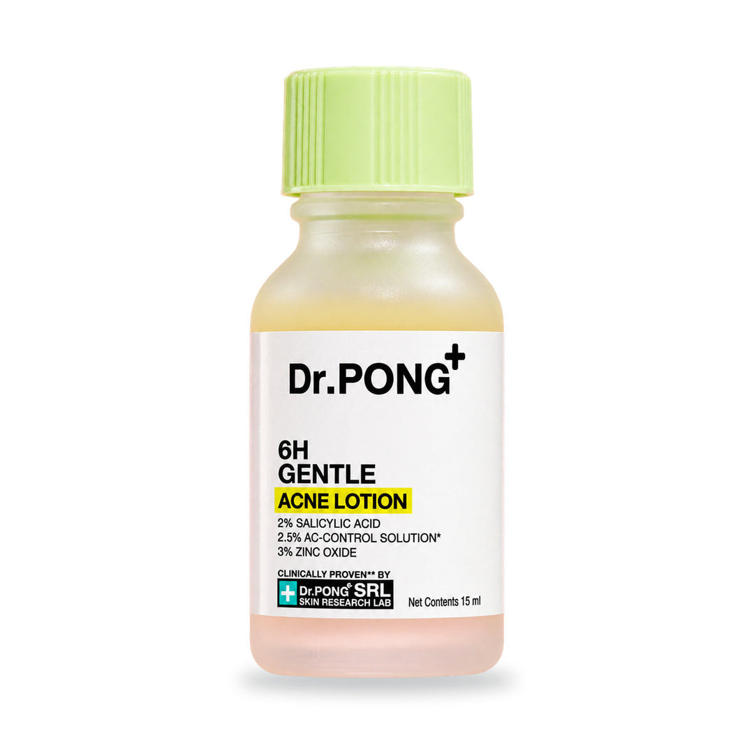 Dr.PONG Dr.PONG 6H Gentle Acne Lotion 15 ml | Lots of 2, 4 or 6 on white background