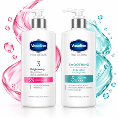 Vaseline Pro Derma Brightening and Smoothing duo detail