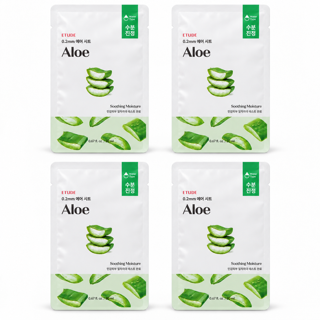 ETUDE 0.2 Therapy Air Mask 20ml – 4 Sheets on white background