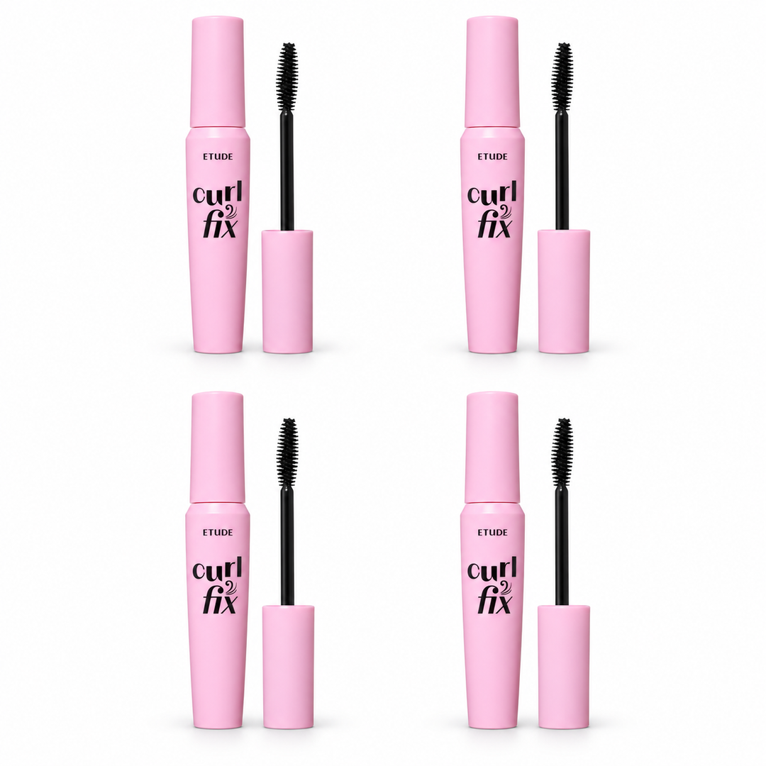ETUDE Curl Fix Mascara – 4 Units on white background