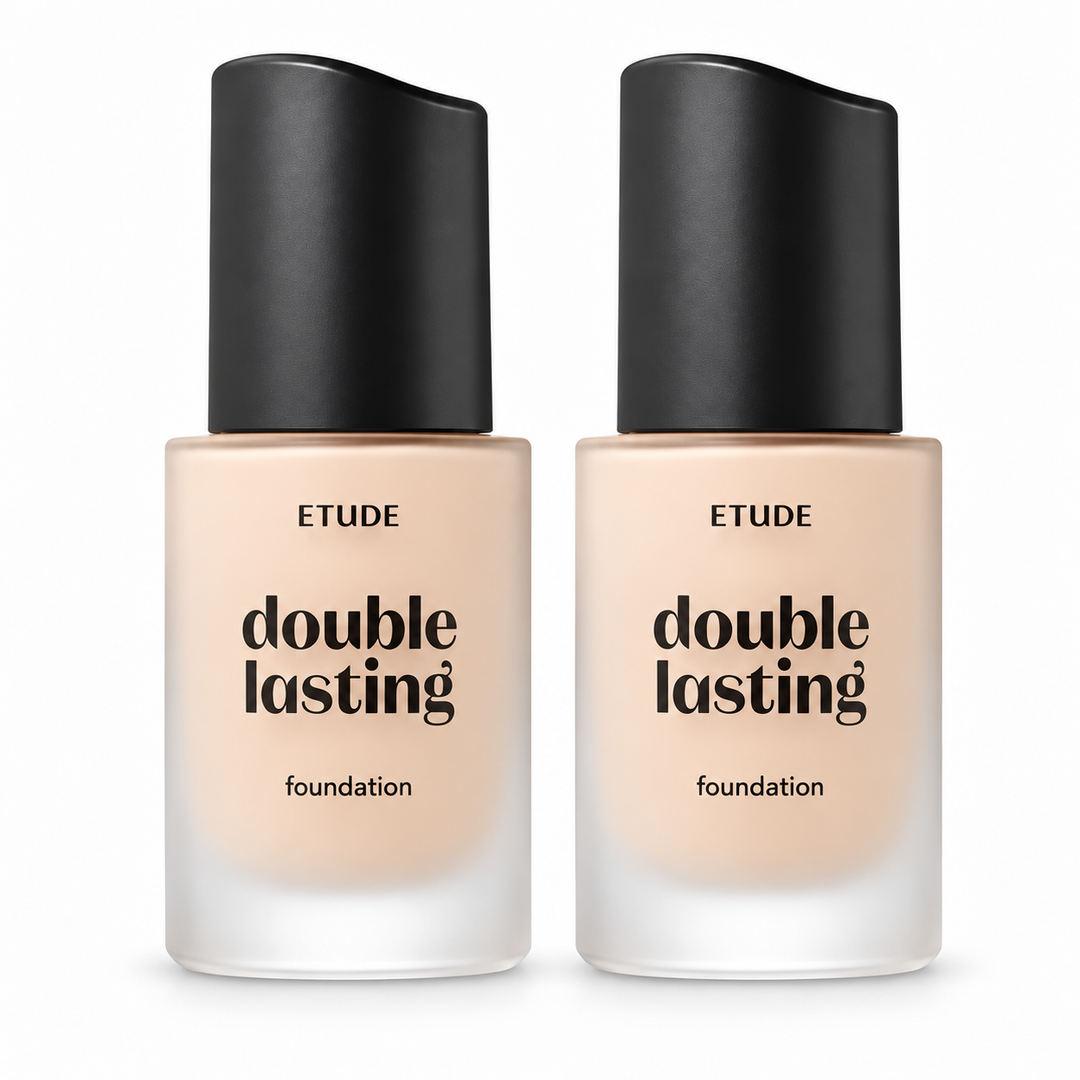 ETUDE Double Lasting Serum Skin Foundation SPF27 PA++ – 2 Units on white background