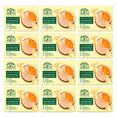 De Leaf Thanaka White & Clear Soap 100g – 12 Bars — exact multipack quantity on a white background