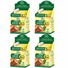 De Leaf Thanaka Moisturizing & Whitening Cream Sachets 6 × 7g – 4 Boxes (24 Sachets) — exact multipack quantity on a white background