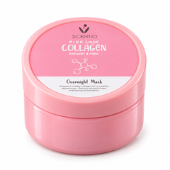 Scentio Pink Collagen Radiant & Firm Overnight Mask 100 ml — on white background