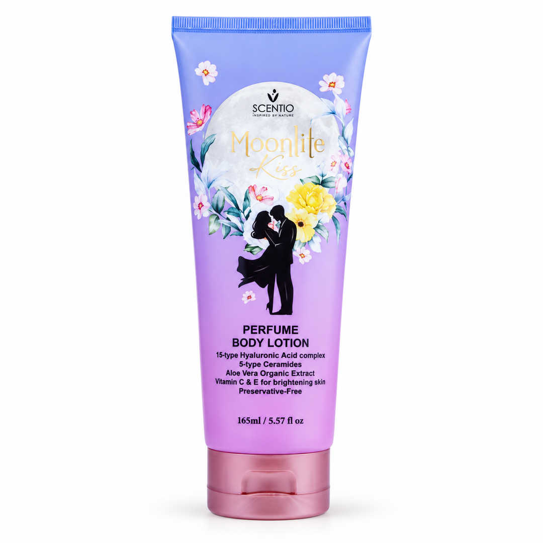 Scentio Moon Lite Kiss Perfume Body Lotion 165 ml — on white background