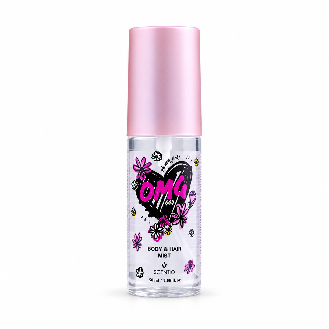 Scentio OMG 540 Body & Hair Mist 50 ml — on white background