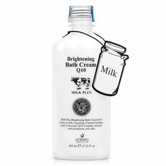 Scentio Milk Plus Bright & White Shower Cream 450 ml — on white background