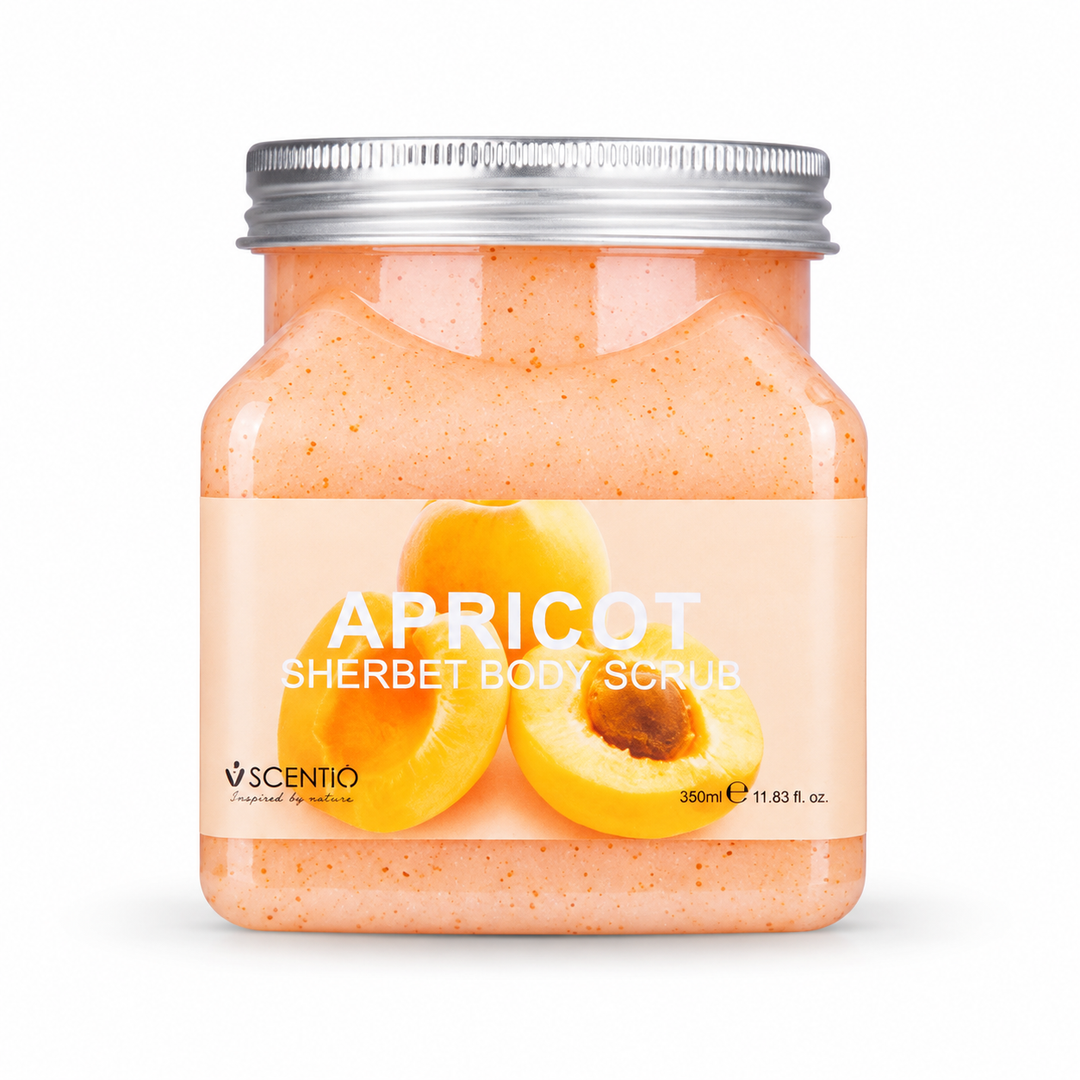 Scentio Apricot Anti-Aging Sherbet Scrub 350 ml — on white background