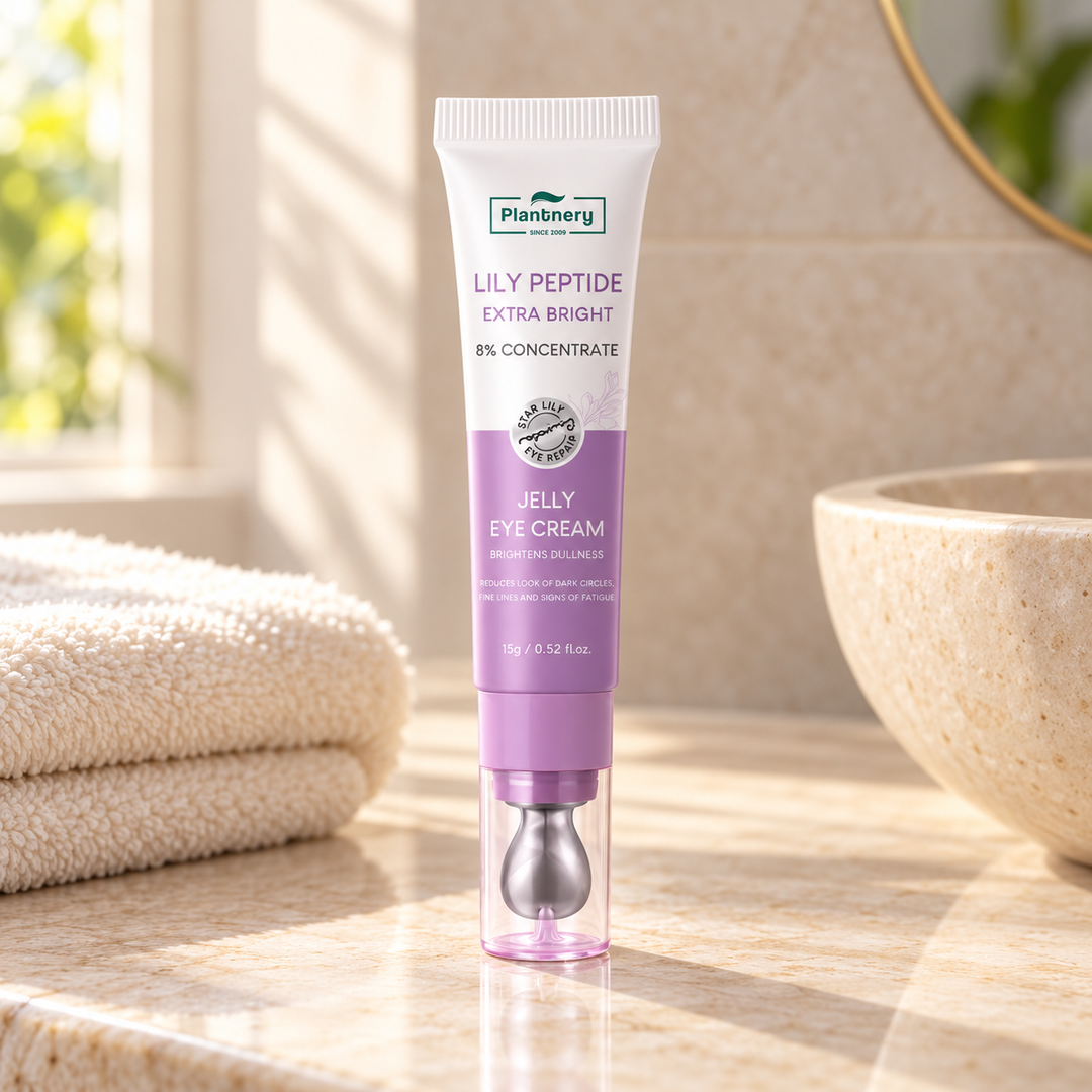 Plantnery Lily Peptide Extra Bright Eye Cream — lifestyle view 1