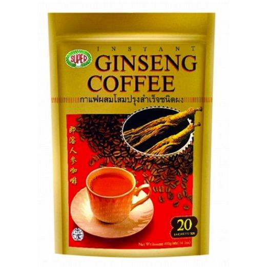 Super Ginseng Coffee – Energizing Herbal Instant Coffee with Korean Ginseng | 20 Sachets x 2 Packs