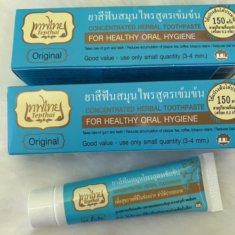 Tepthai Herbal Toothpaste – Original Thai Herbal Formula for Fresh Breath | 70g × 2 Pack