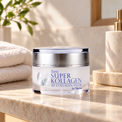Faris by Naris Super Kollagen 3D Collagen Filler 30 g in a bathroom setting