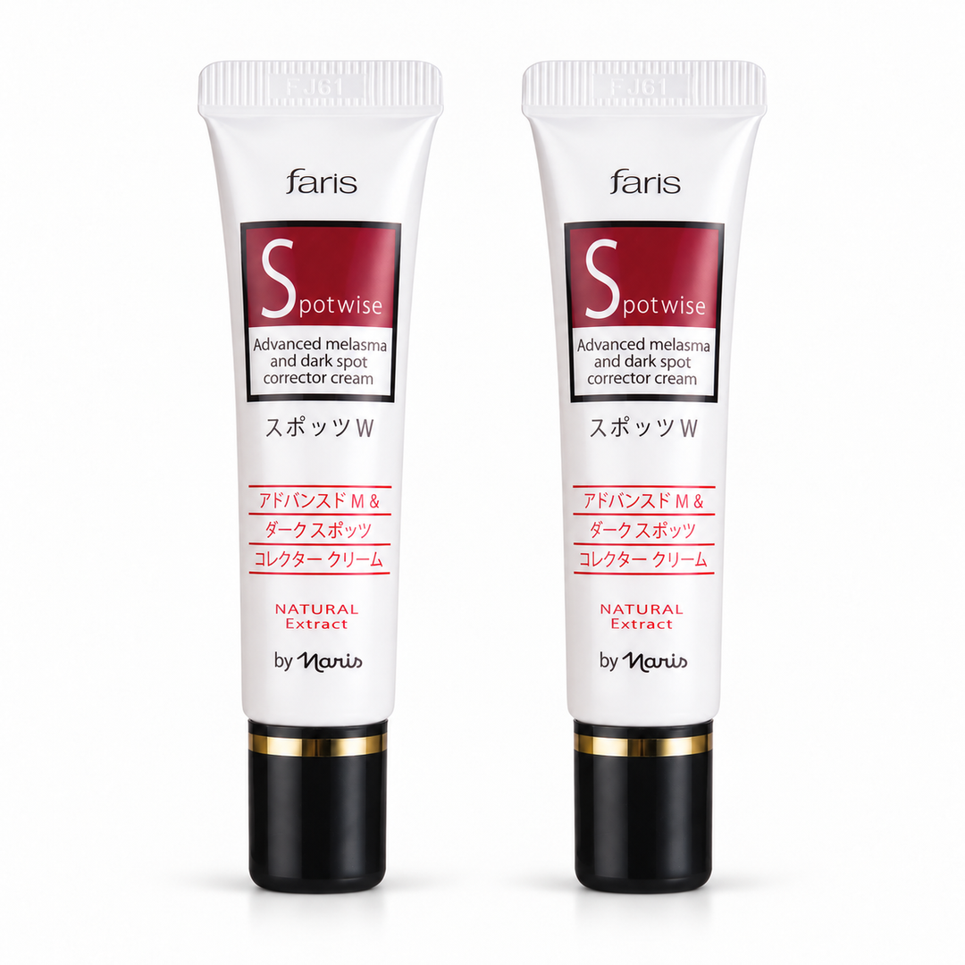 Faris by Naris Spotwise Advanced Dark Spot Corrector Cream 10 g – 2 Tubes on white background