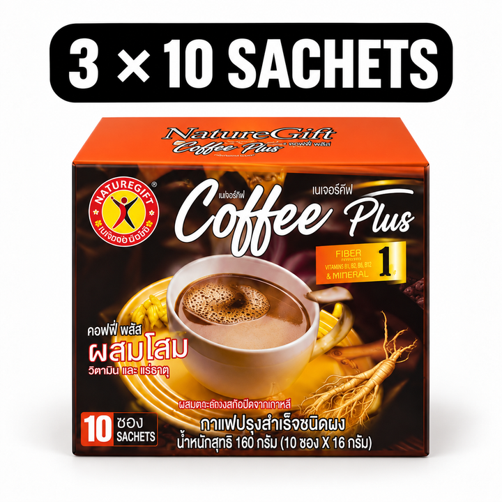 NatureGift Coffee Plus — 3 × 10 sachets