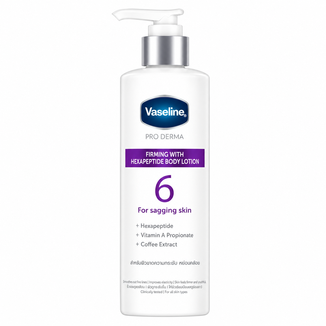 Vaseline Pro Derma Firming with Hexapeptide Body Lotion — product on white