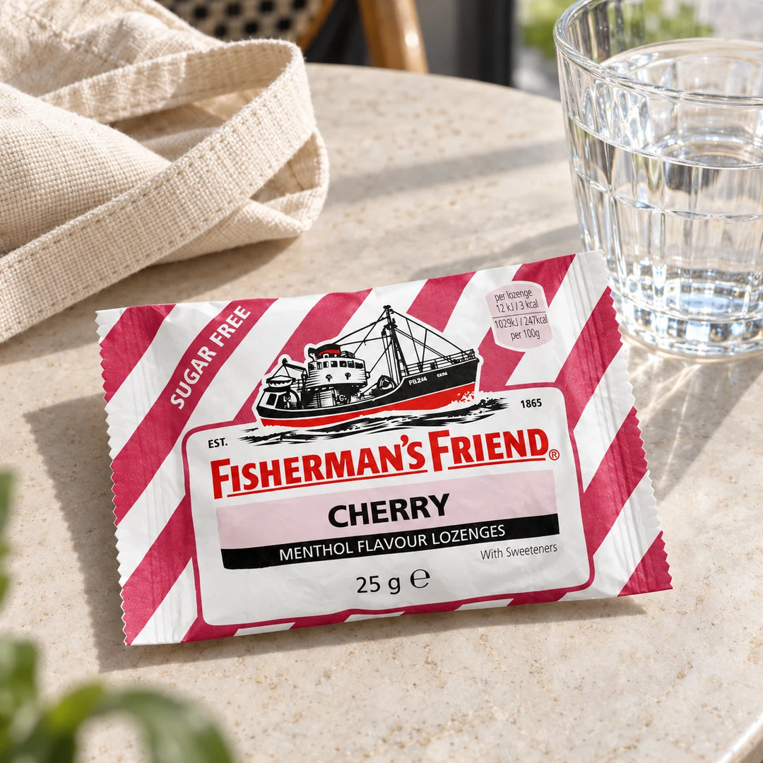 Fisherman's Friend Cherry Sugar Free Lozenges 25 g — lifestyle view
