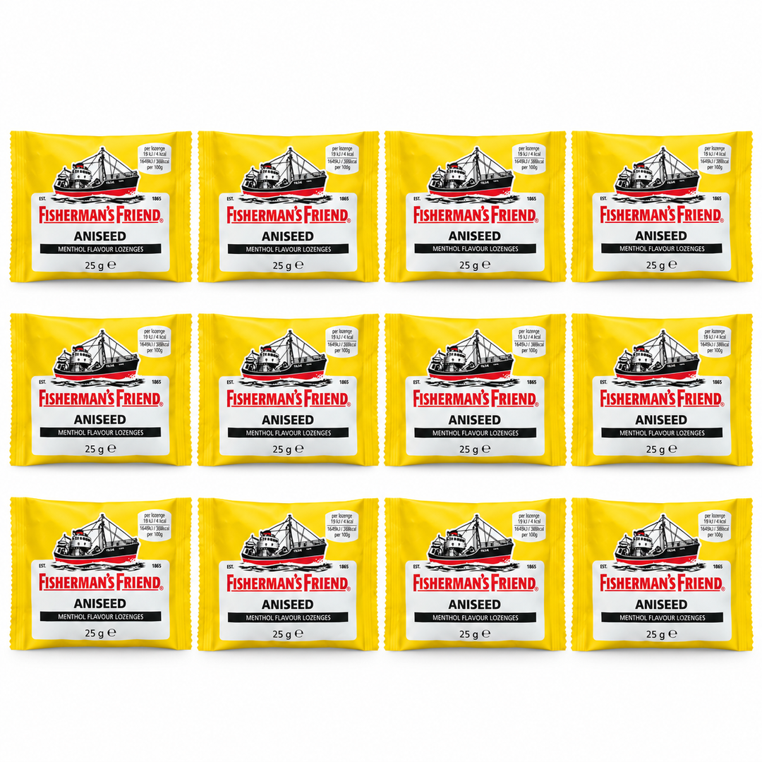 Fisherman's Friend Aniseed Lozenges 25 g – 12 Pouches — 12 pouches