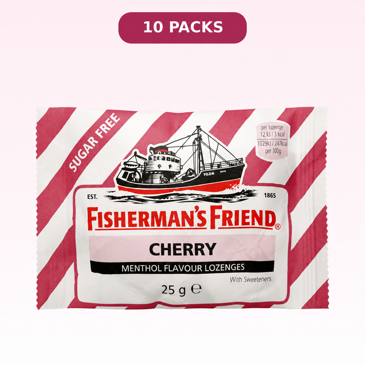 Fisherman's Friend Cherry Sugar Free Lozenges — 10 packs